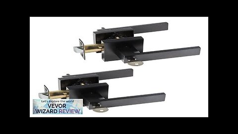 VEVOR Entry Lever Door Handle 2 PCS Black Entry Knob Lock Review