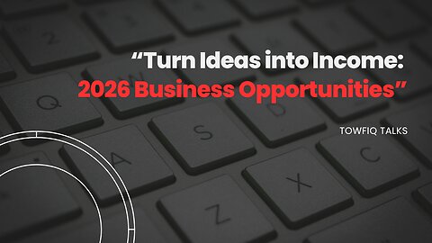 “Turn Ideas into Income: 2026 Business Opportunities”