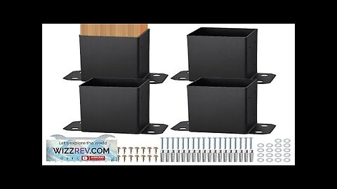 VEVOR 4 Pack 4x4 Post Base Brackets Heavy Duty Wood Post Fence Review