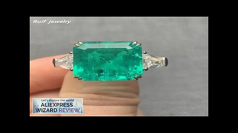 Ruif Customization Luxury 14k 18k Gold 15mm Lab Grown Emerald Rings Review