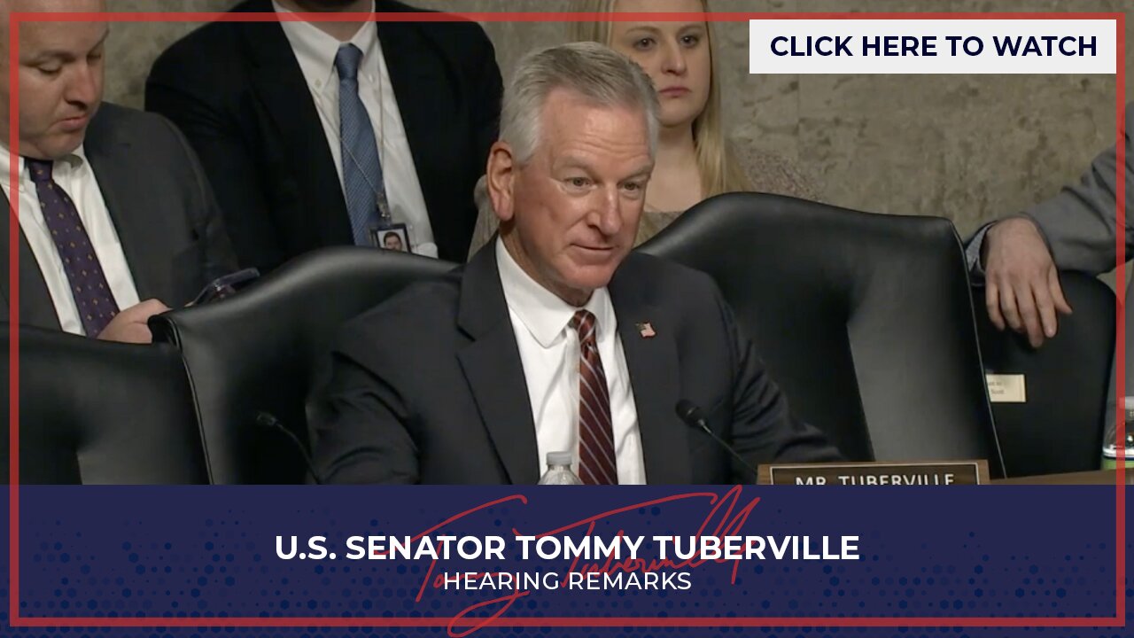 Senator Tuberville Questions Air Force Secretary Nominee and Other DoD Nominees