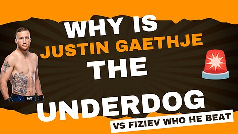 Why Is Justin Gaethje The Underdog VS Rafael Fiziev This Time? ME! Here is why #ufc #ufc313 #gaethje