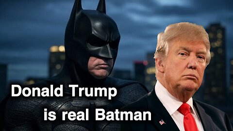 Donald Trump is the real Batman and our hero.