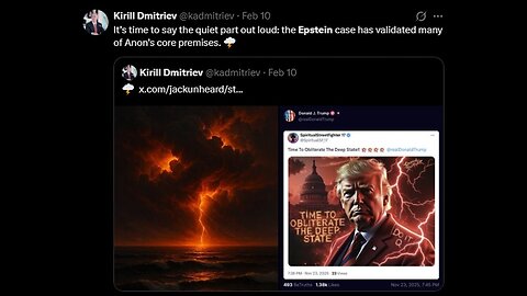 Epstein Disclosures - Get Ready for This to Be Broader and More Troubling than Many can Believe.