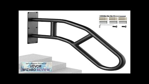 VEVOR Handrails for Outdoor Steps 32" Wall Mount Safety Railings for 1-3 Review