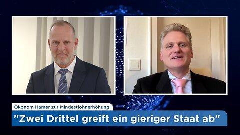 Wirtschaftsfachmann Hamer „Zwei Drittel des Mindestlohns greift ein gieriger Staat ab