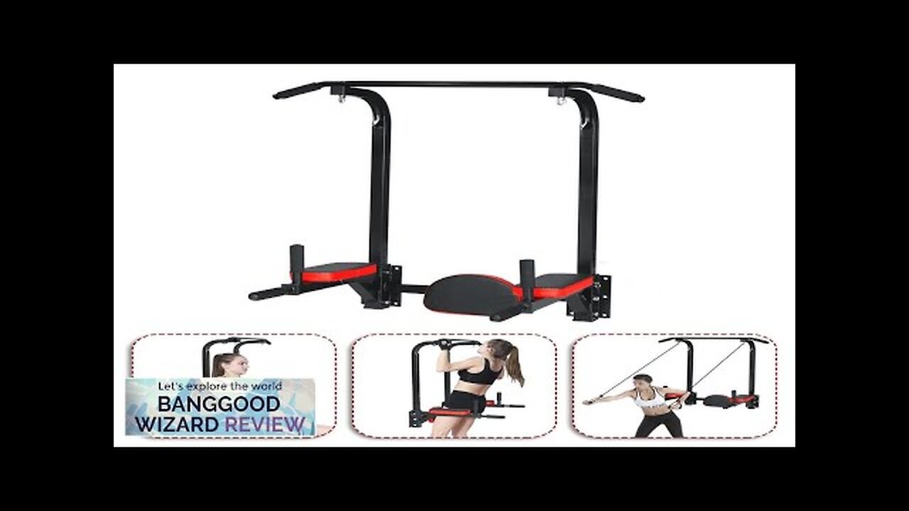 Pull Up Bar Wall Mount Chin Up Dip Station Power Tower Gym Review