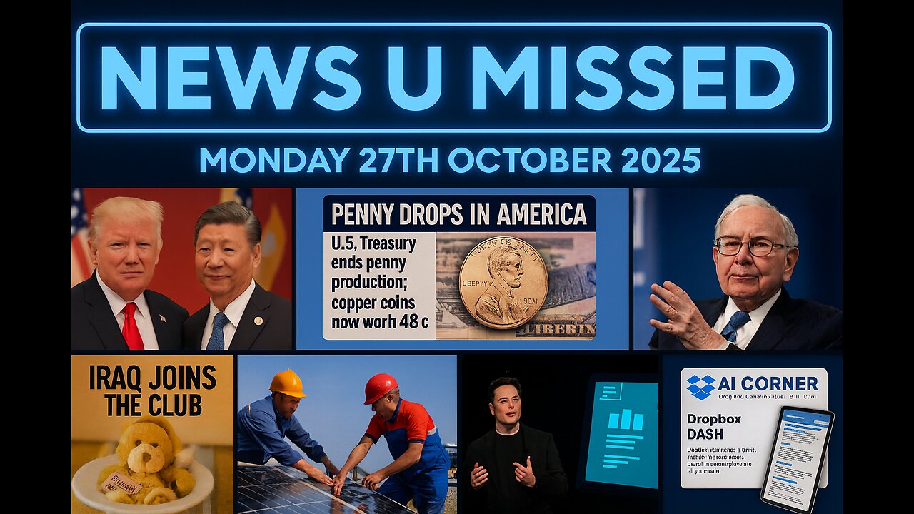 NEWS U MISSED WITH DREW DEMI MONDAY 27TH OCTOBER 2025