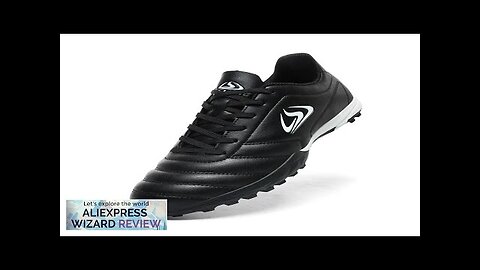 Professional Men Soccer Shoes Adult Football Sneakers Indoor New Futsal Ultralight Non-Slip Review