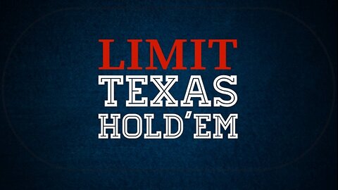 NO-LIMIT IS ABOUT AGGRESSION. LIMIT IS ABOUT PATIENCE.