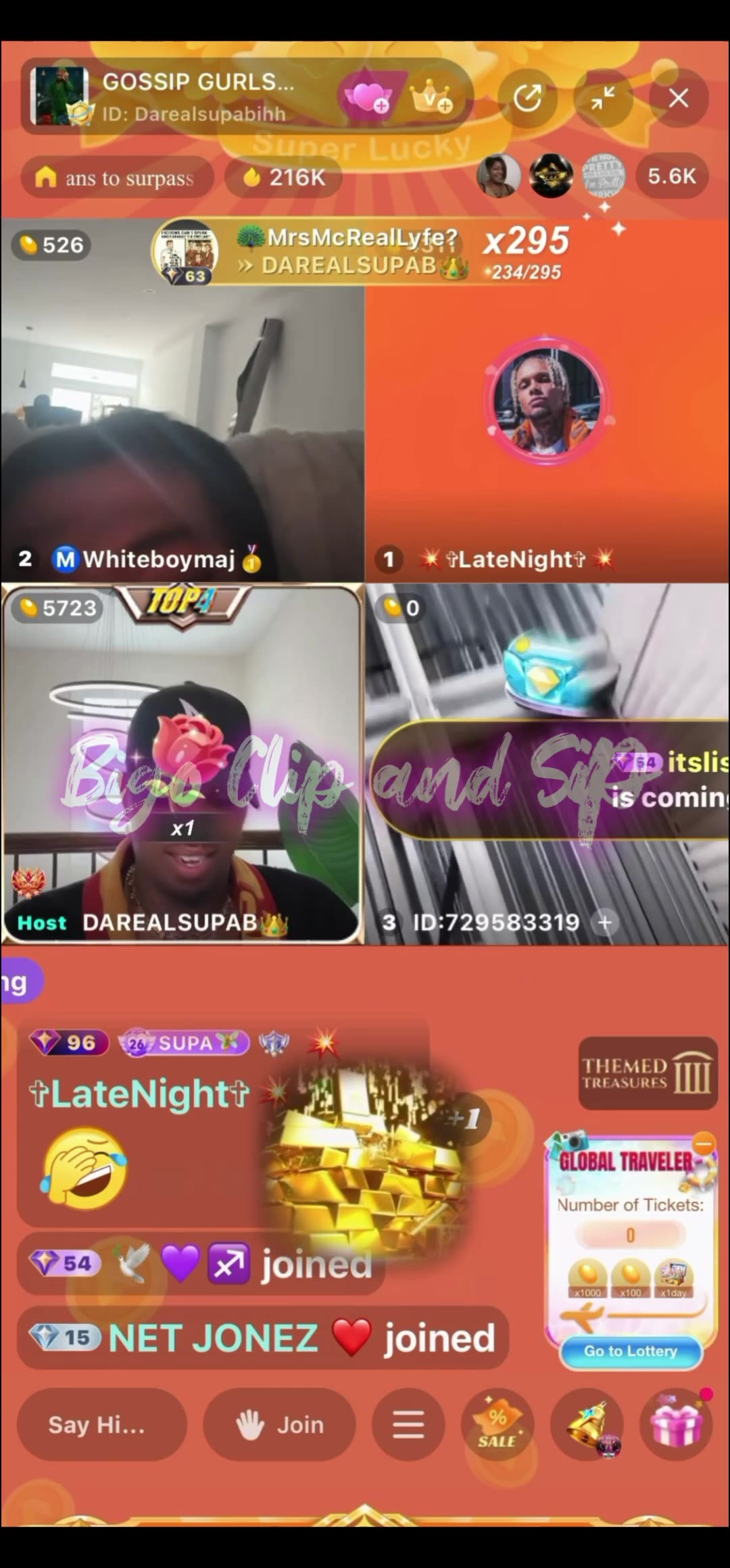 Late Night threatens to kill Maj at the Bigo live content house in ATL 11/5/25 #bigoclipandsip