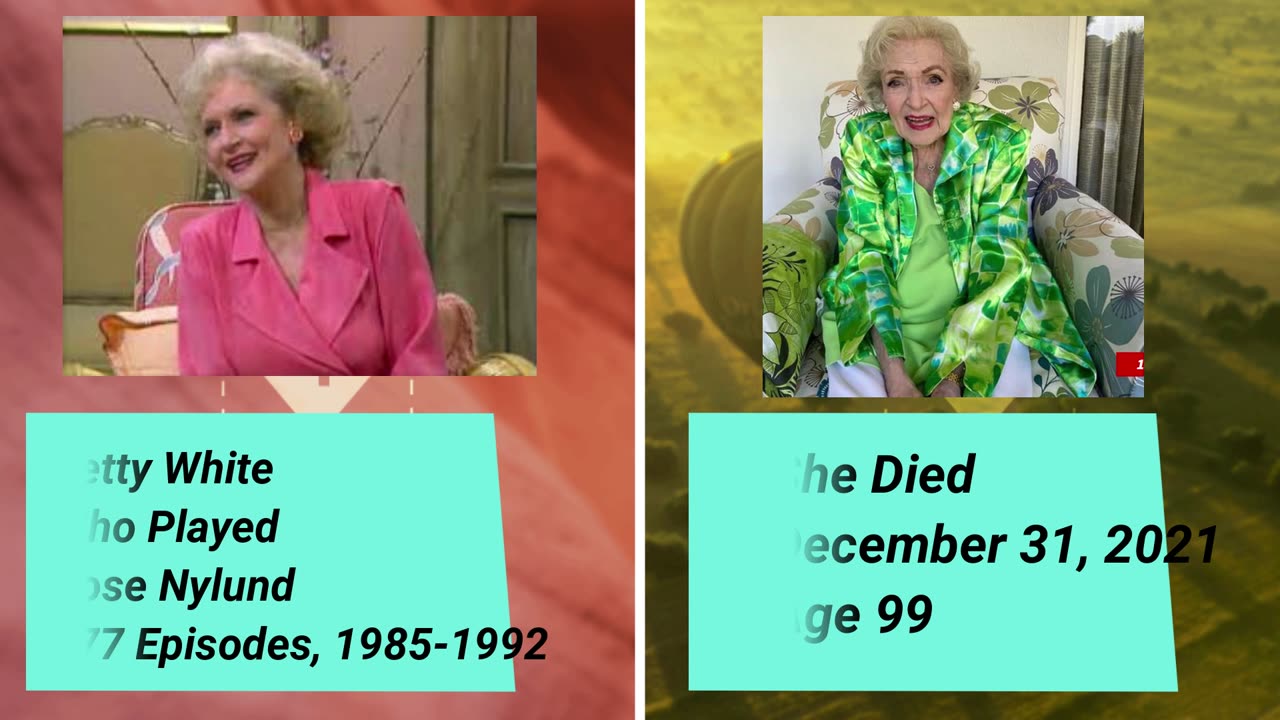 The Golden Girls TV Cast Series Then And Now 2025