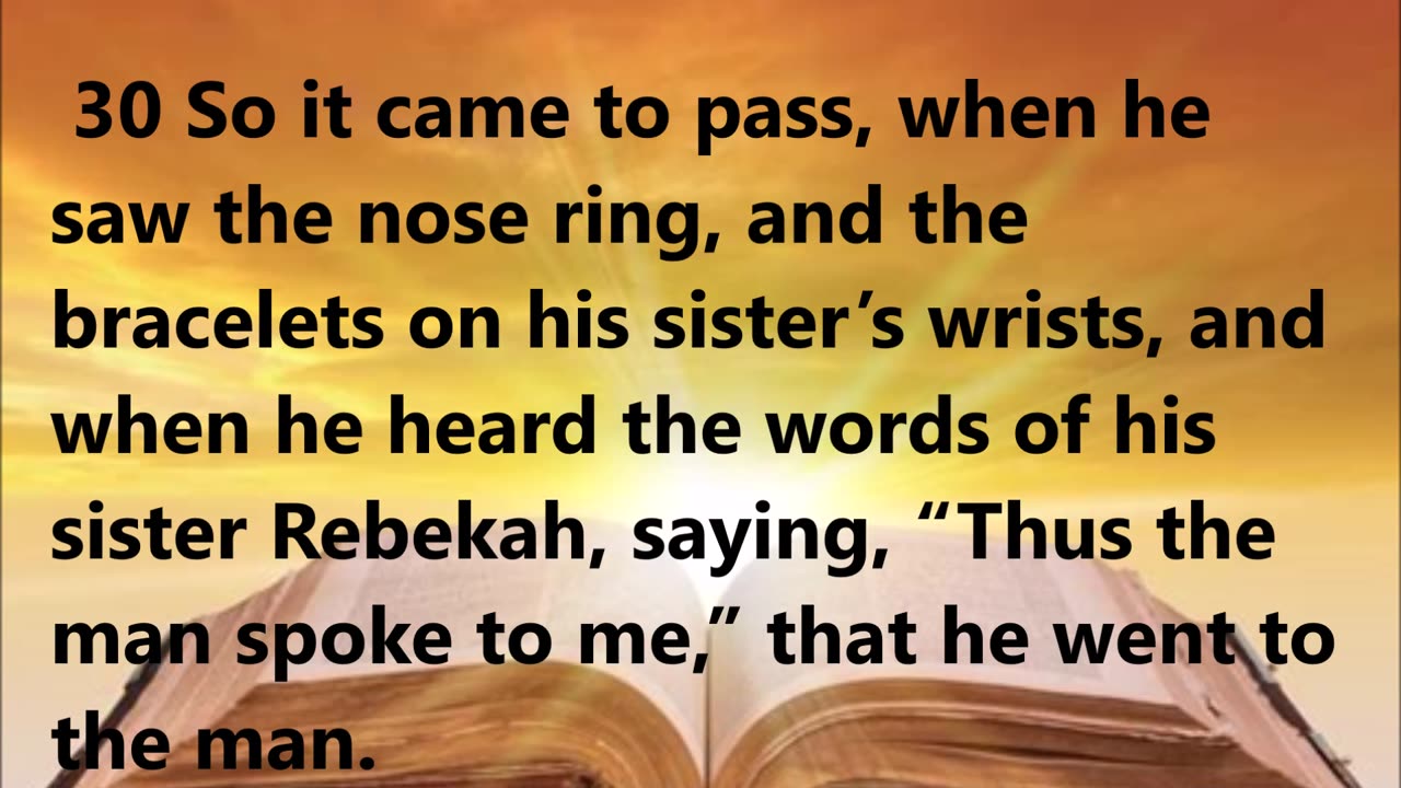 Laban entertains the servant.