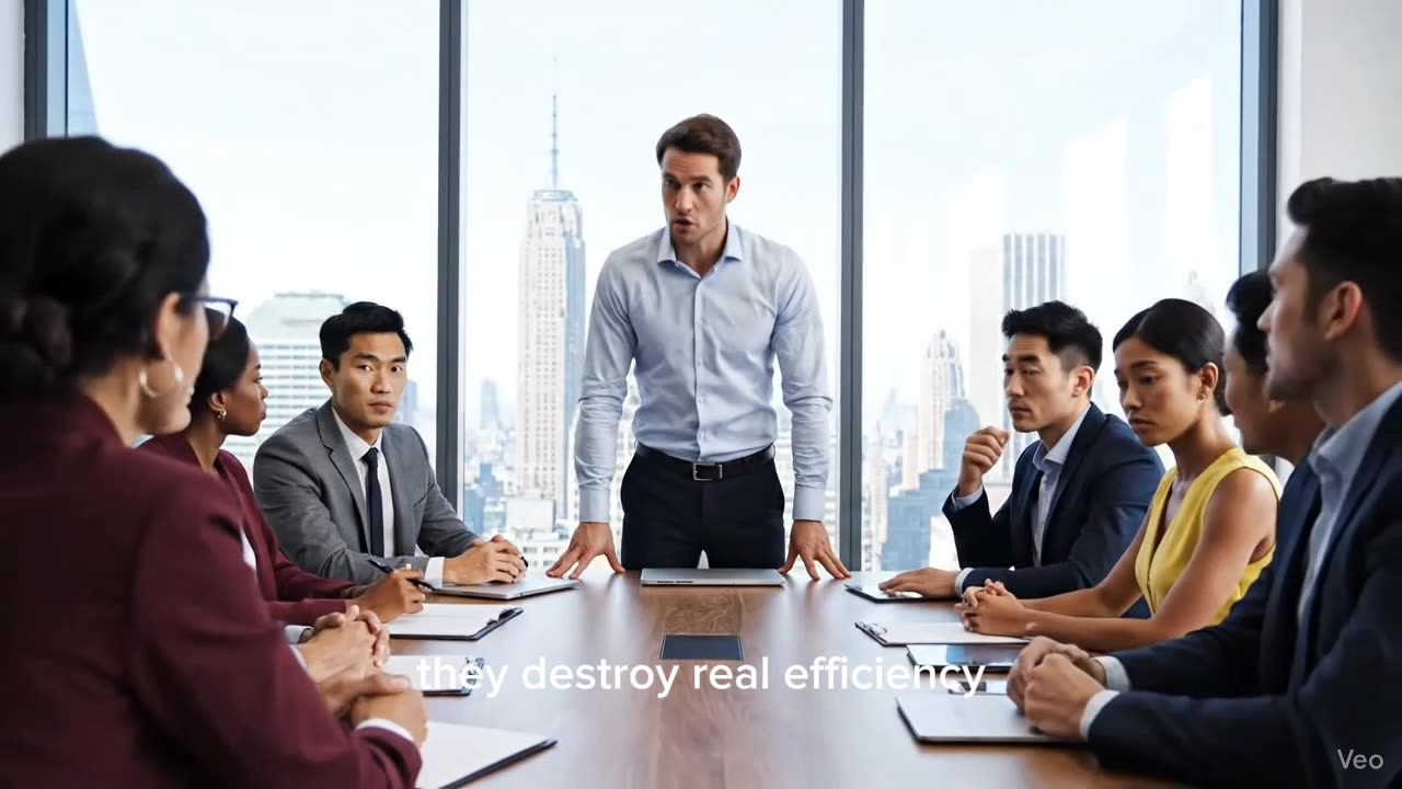 Productivity is overwhelmed by unnecessary management meetings and paperwork For Everyone