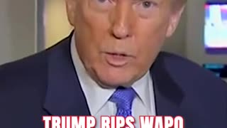 Trump RIPS WAPO Reporter