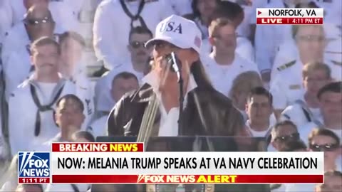 ‘Hooyah, Navy!’_ Melania Trump marks 250 years of American sea power