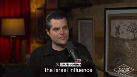 Matt Gaetz reveals he was recently offered MILLIONS to travel to Israel and Speak