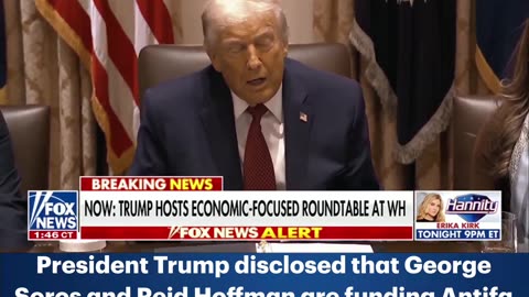 In a jaw-dropping announcement, President Trump disclosed that George Soros