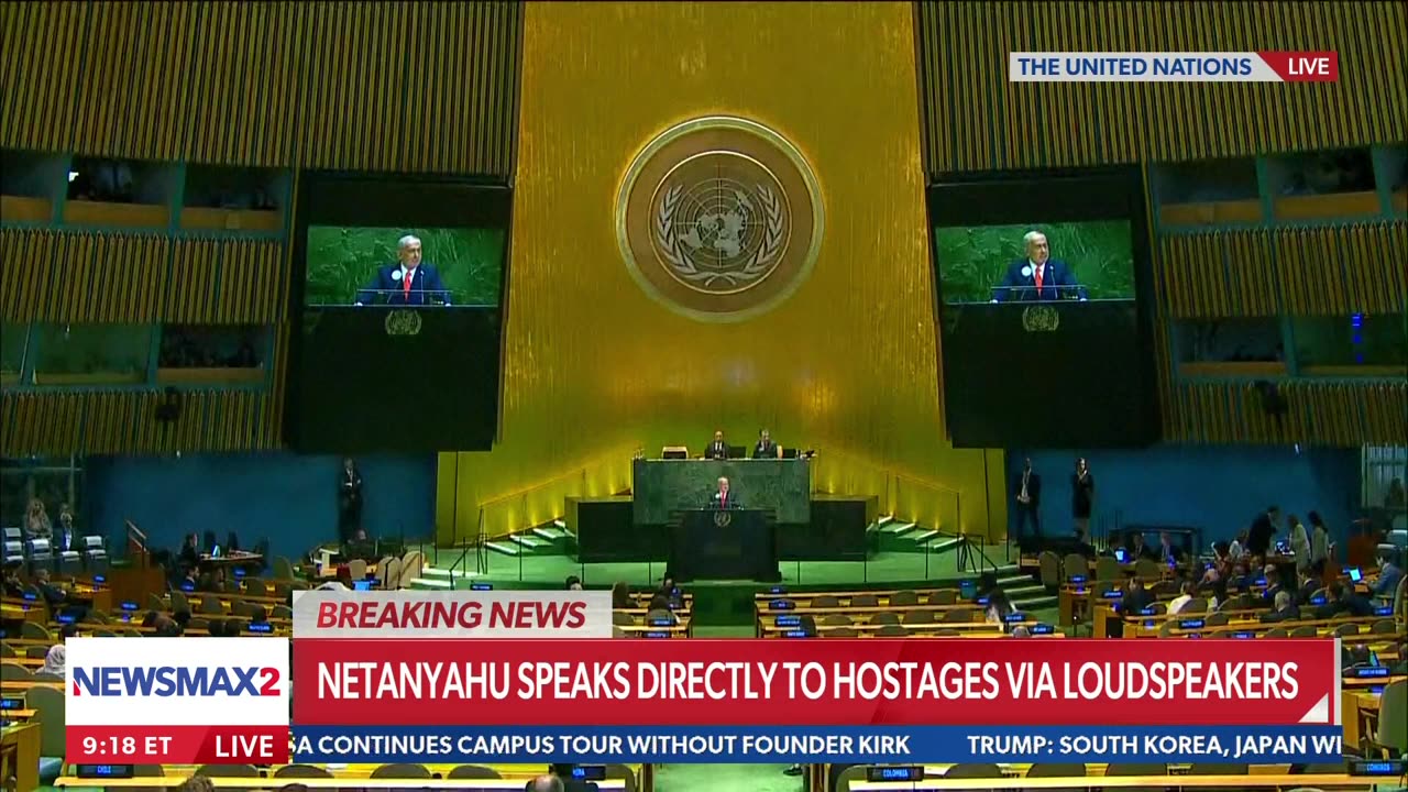 LIVE: Israeli PM Benjamin Netanyahu Addresses United Nations | NEWSMAX2