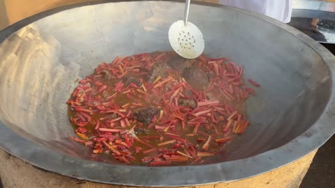 Uzbekistan Pilaf Cooking in Village - National Uzbek Dish - Uzbek Wedding Pilaf - Village Food