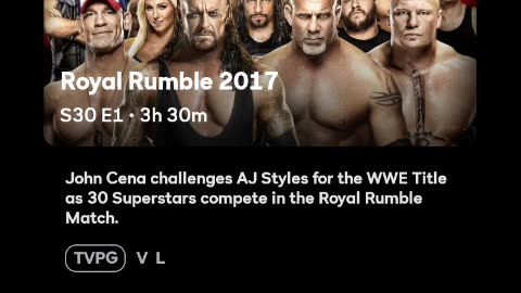 WWE 2017 Royal Rumble