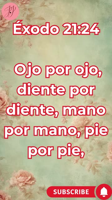 “Justicia proporcional: vida por vida” Éxodo 21-23,24,25. #shortvideo #youtubeshorts #ytshorts #yt