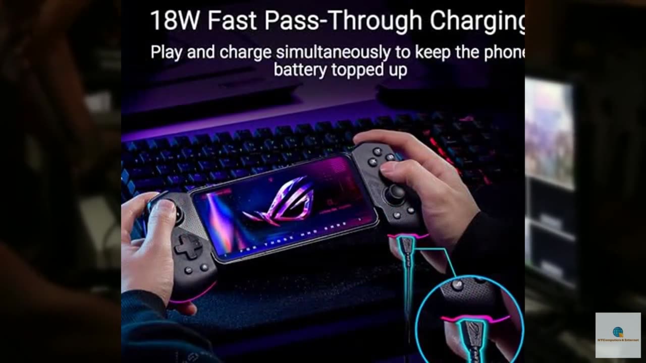 ASUS ROG Tessen Mobile Gaming Controller For Android Phones – Foldable, Compact,