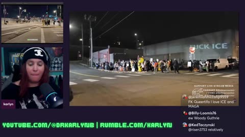 NIGHTTIME ANTIFA ANTI-ICE RIOT WATCH MINNESOTA PORTLAND