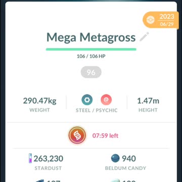 Pokemon Go Mega Evolution: Metagross