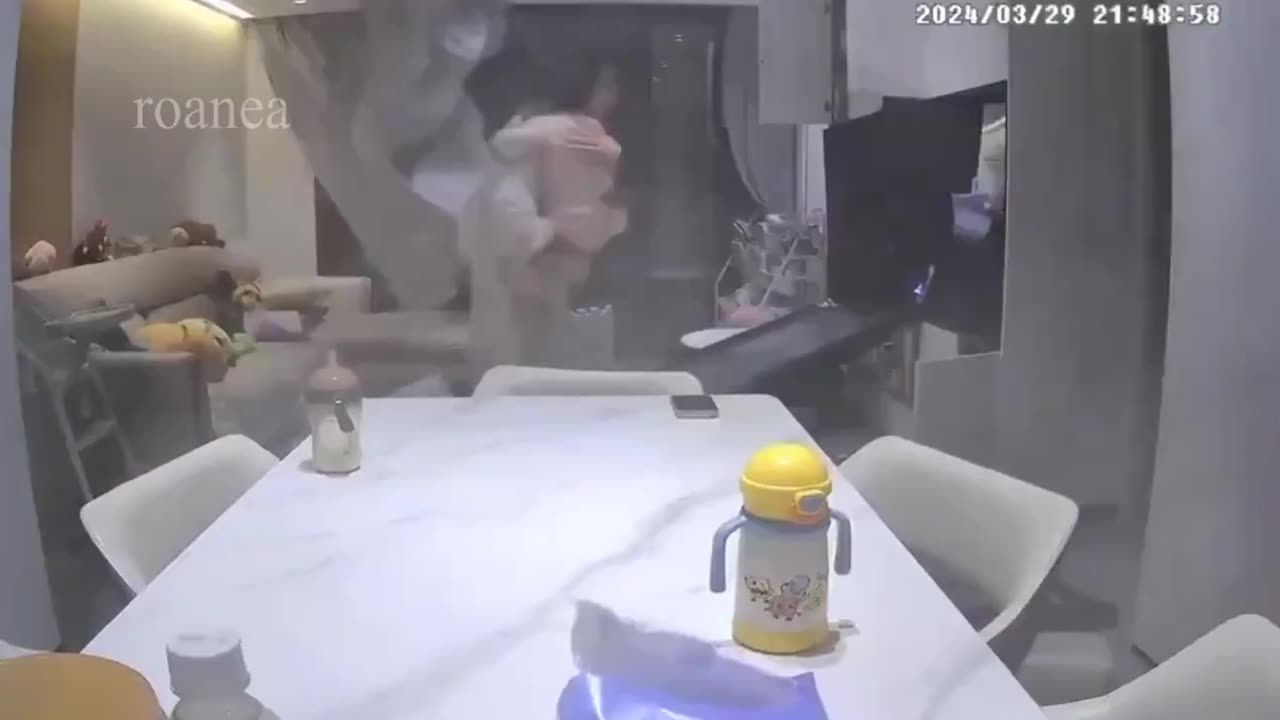 In China, many homes are destroyed by strong winds.