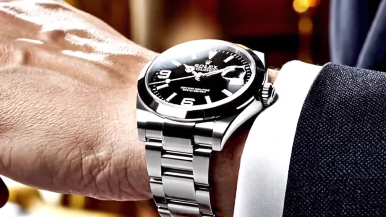 ROLEX EXPLORER 40 Black Dial Automatic Watch