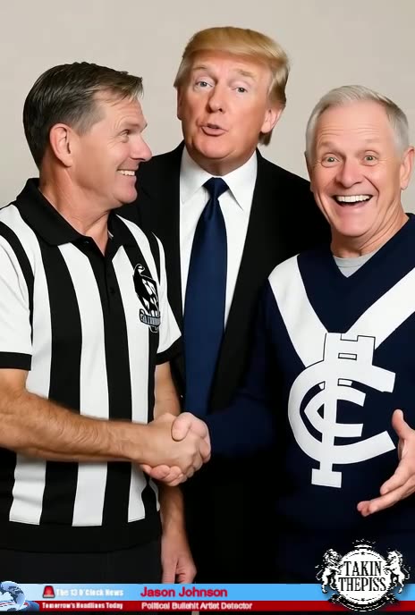 🚨 BREAKING: Trump Brokers Historic Peace Deal Between Collingwood and Carlton Fans