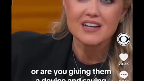 She is never with her kids