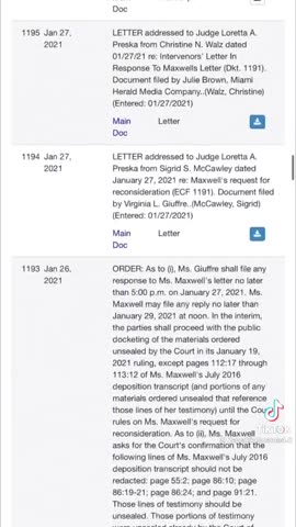 The Maxwell Files Have Been Released.