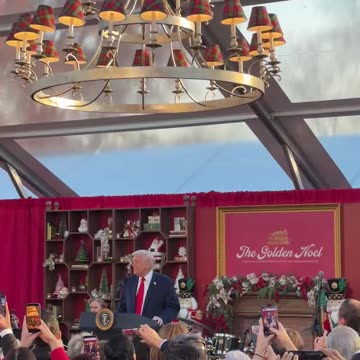 Trump Crashes Vance’s Christmas Reception