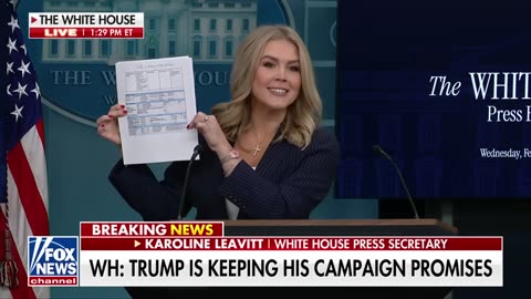 WHITE HOUSE PRESS SECRETARY, BRINGS RECEIPTS