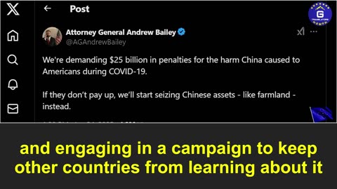 Missouri Attorney General is taking China to court over its role in the COVID-19 pandemic