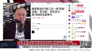 【路德社】川普下周访日并接见天皇德仁和首相高市早苗，高市早苗政府承诺将在年内实现防卫费达2%目标，一切都是为了终极目标围剿中共的布局；10/22/2025 Candy【ludepress.com】