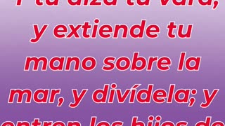 “Moisés levanta la vara y el mar se abre” Éxodo 14:16.#shortvideo #shorts #youtubeshorts #ytshorts