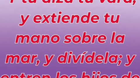 “Moisés levanta la vara y el mar se abre” Éxodo 14:16.#shortvideo #shorts #youtubeshorts #ytshorts