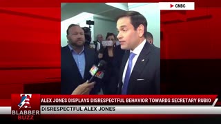 Alex Jones Displays Disrespectful Behavior Towards Secretary Rubio