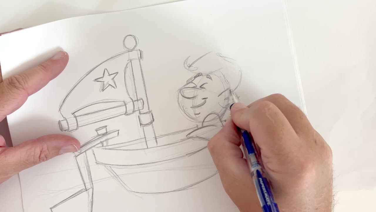Let's draw 3 different cartoons