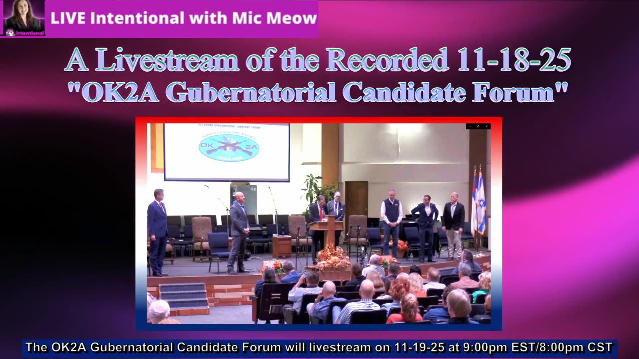 "Gubernatorial Candidate Forum, 11-18-25"