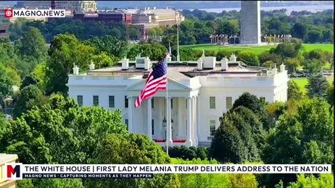 🇺🇸 BREAKING | First Lady Melania Trump Delivers Address to America from The White House [LIVE]