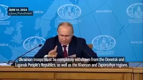 PUTIN WITH ALL THE CARDS TELLS UKRAINE HOW TO END IT