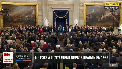 Cérémonie D'investiture de Donald Trump 47 ieme président des États Unis Radio Canada