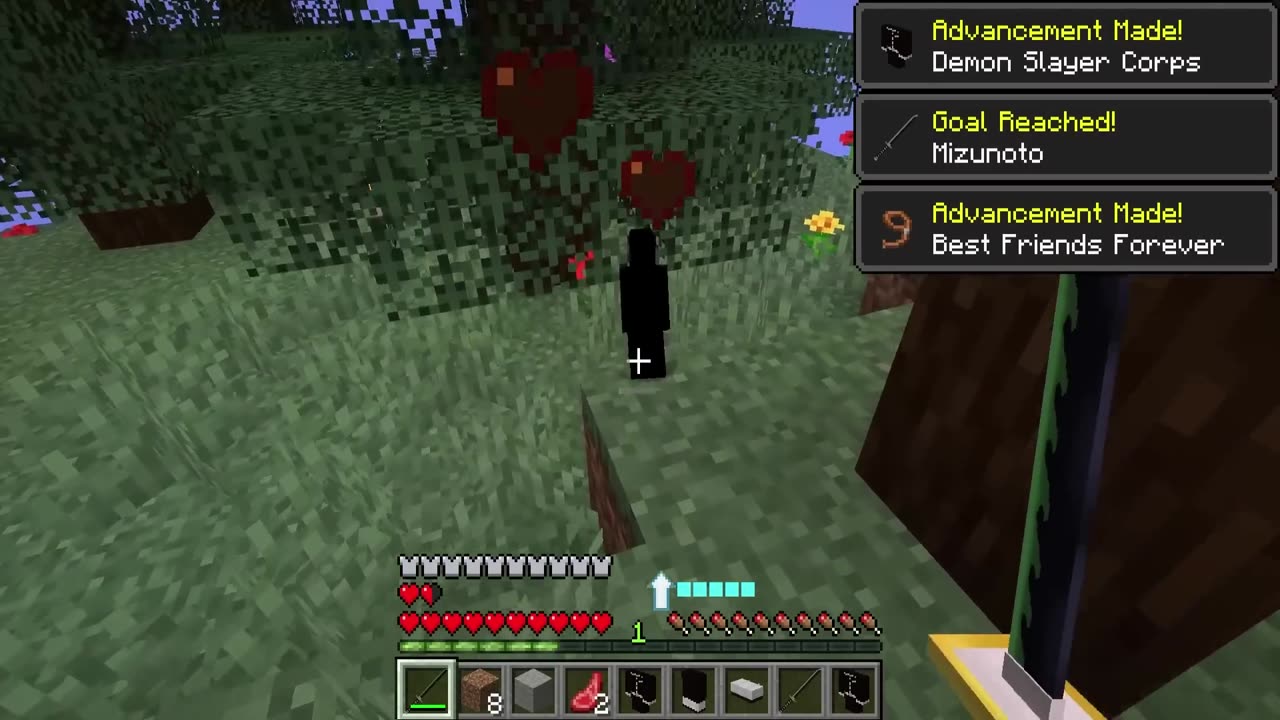 Becoming a DEMON SLAYER in ONE BLOCK Minecraft 😱