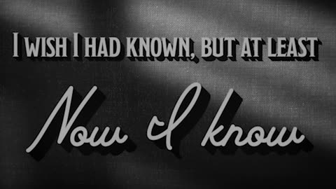 now i know [official lyric video] by Sarah Kang