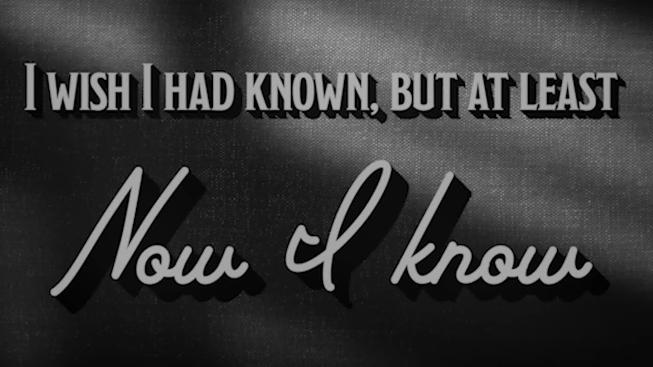 now i know [official lyric video] by Sarah Kang