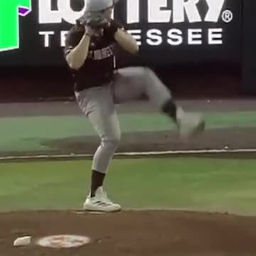 MLB This @BonniesBaseball pitcher leg kicks to the moon